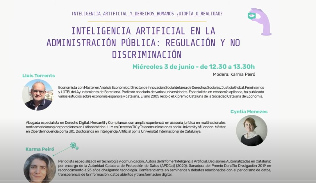 Inteligencia artificial en la administración pública: Regulación y no discriminación